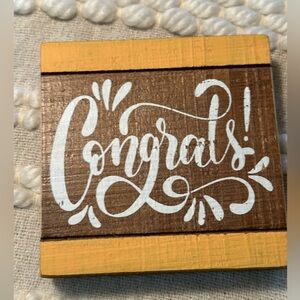 💥 $5 if bundled - CONGRATS! shelf sitter Small please see measurements NWT